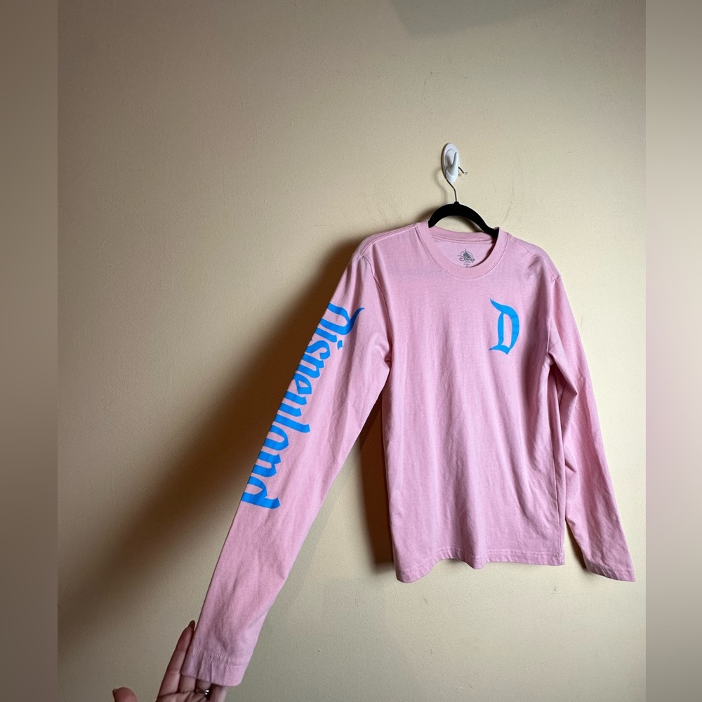Disney Pink Long Sleeve Tee with Blue Lettering - Picture 4 of 12